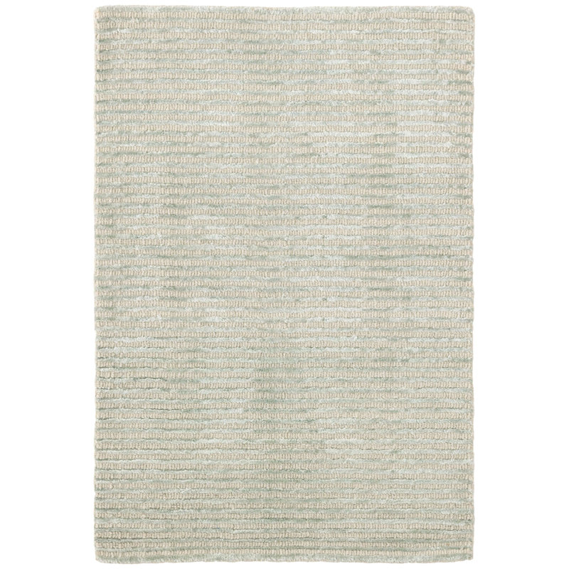 Dash and Albert Rugs Cut Stripe HandKnotted Striped Area Rug in Beige